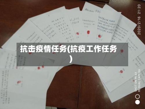 抗击疫情任务(抗疫工作任务)