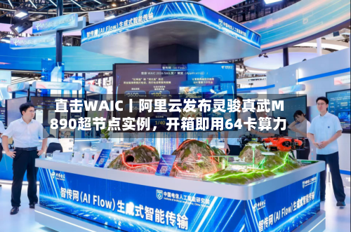 直击WAIC丨阿里云发布灵骏真武M890超节点实例，开箱即用64卡算力