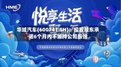 华域汽车(600741.SH):控股股东承诺6个月内不减持公司股份-第2张图片