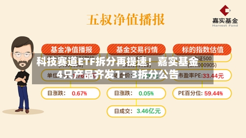 科技赛道ETF拆分再提速！嘉实基金4只产品齐发1：3拆分公告-第2张图片
