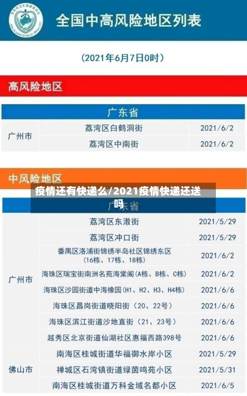 疫情还有快递么/2021疫情快递还送吗