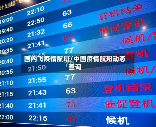 国内飞疫情航班/中国疫情航班动态查询-第2张图片