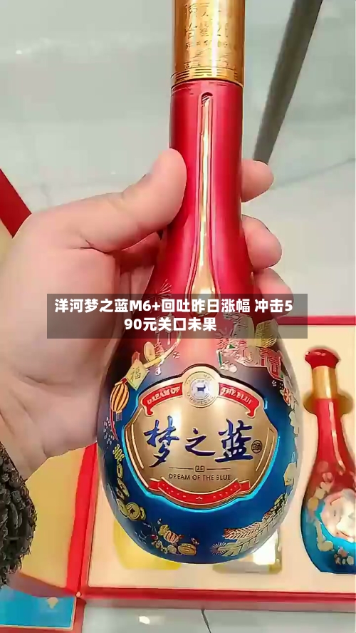 洋河梦之蓝M6+回吐昨日涨幅 冲击590元关口未果