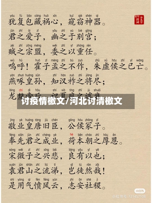 讨疫情檄文/河北讨清檄文-第2张图片