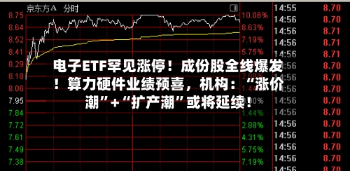 电子ETF罕见涨停！成份股全线爆发！算力硬件业绩预喜，机构：“涨价潮	”+“扩产潮”或将延续！-第2张图片