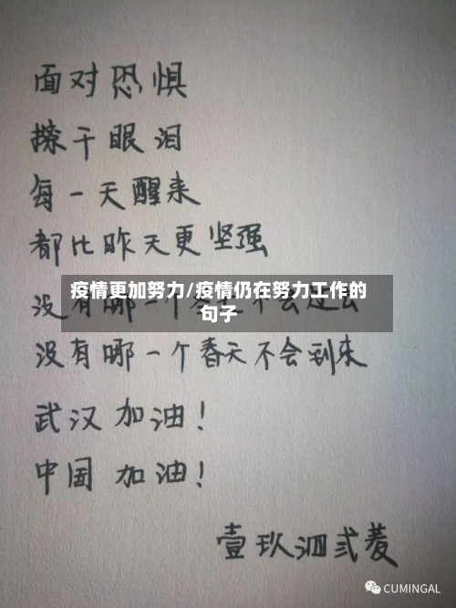 疫情更加努力/疫情仍在努力工作的句子