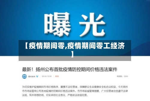 【疫情期间零,疫情期间零工经济】-第2张图片