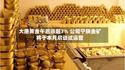大唐黄金午后涨超7% 公司宁陕金矿将于本月启动试运营