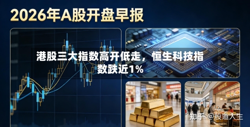 港股三大指数高开低走，恒生科技指数跌近1%