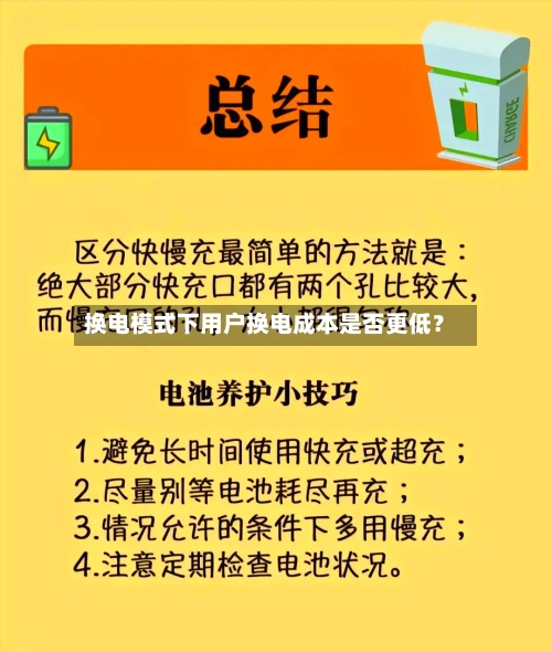 换电模式下用户换电成本是否更低？