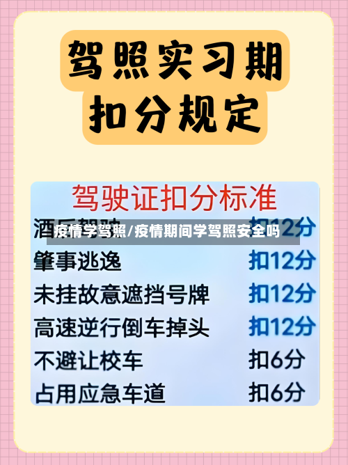 疫情学驾照/疫情期间学驾照安全吗-第2张图片