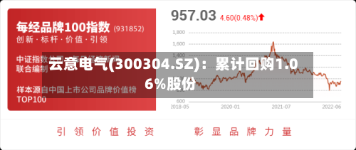 云意电气(300304.SZ):累计回购1.06%股份-第2张图片