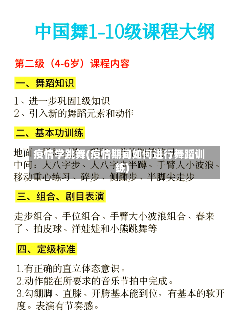 疫情学跳舞(疫情期间如何进行舞蹈训练)-第2张图片