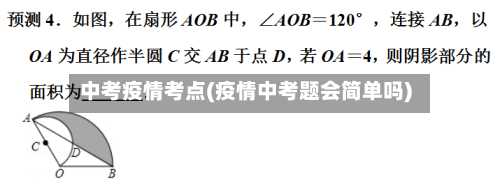 中考疫情考点(疫情中考题会简单吗)