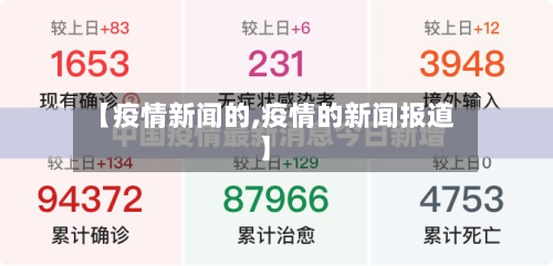 【疫情新闻的,疫情的新闻报道】-第2张图片