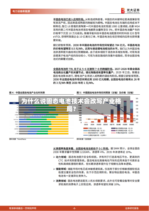 为什么说固态电池技术会改写产业格局？