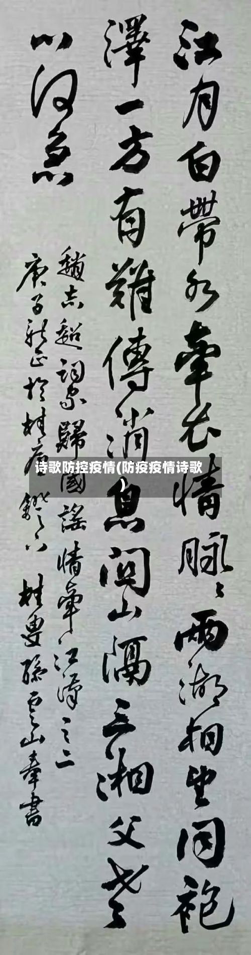 诗歌防控疫情(防疫疫情诗歌)-第3张图片