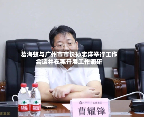 葛海蛟与广州市市长孙志洋举行工作会谈并在穗开展工作调研