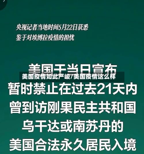 美国疫情如此严峻/美国疫情这么样-第3张图片