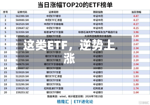这类ETF	，逆势上涨-第3张图片