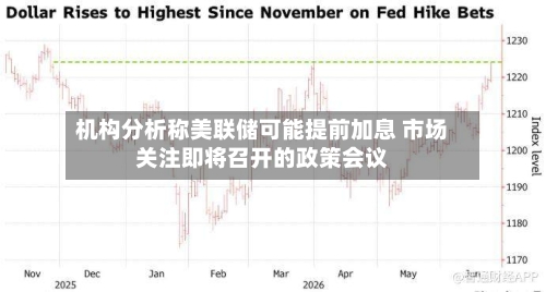 机构分析称美联储可能提前加息 市场关注即将召开的政策会议