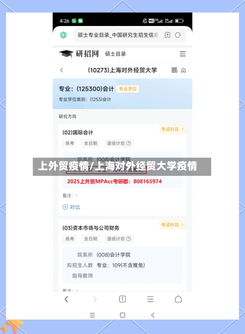 上外贸疫情/上海对外经贸大学疫情