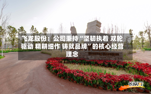飞龙股份：公司秉持“坚韧执着 双轮驱动 精耕细作 铸就品牌”的核心经营理念