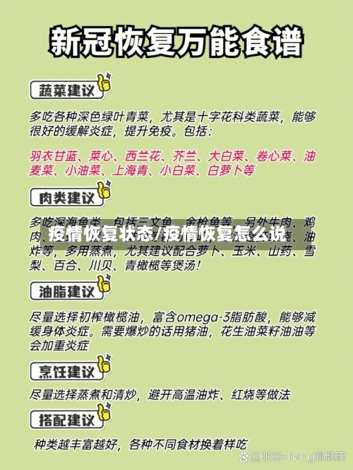 疫情恢复状态/疫情恢复怎么说