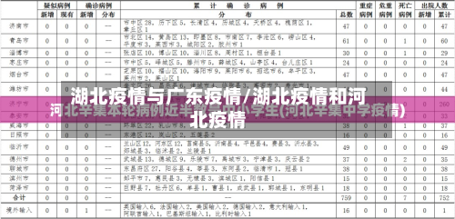 湖北疫情与广东疫情/湖北疫情和河北疫情-第2张图片