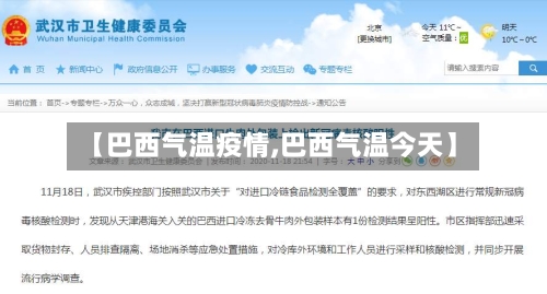 【巴西气温疫情,巴西气温今天】