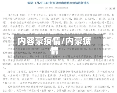 内容蒙疫情/内蒙疲情