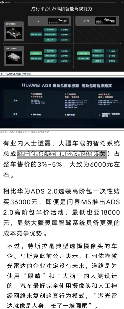 智驾配置对汽车使用成本有影响吗？-第2张图片