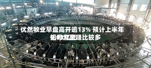 优然牧业早盘高开逾13% 预计上半年扭亏为盈赚比较多9.03亿元-第2张图片