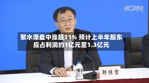 聚水潭盘中涨超11% 预计上半年股东应占利润约1亿元至1.3亿元