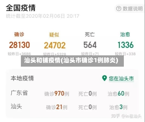 汕头和铺疫情(汕头市确诊1例肺炎)