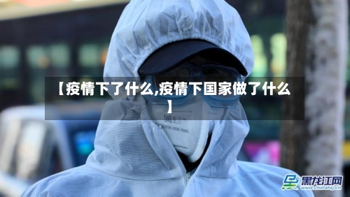 【疫情下了什么,疫情下国家做了什么】