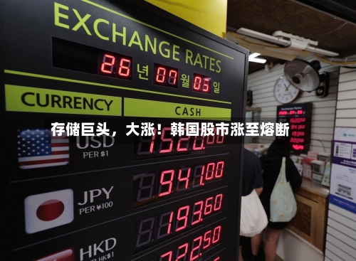 存储巨头，大涨！韩国股市涨至熔断