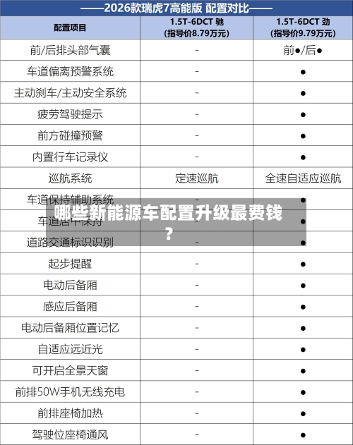 哪些新能源车配置升级最费钱？-第2张图片