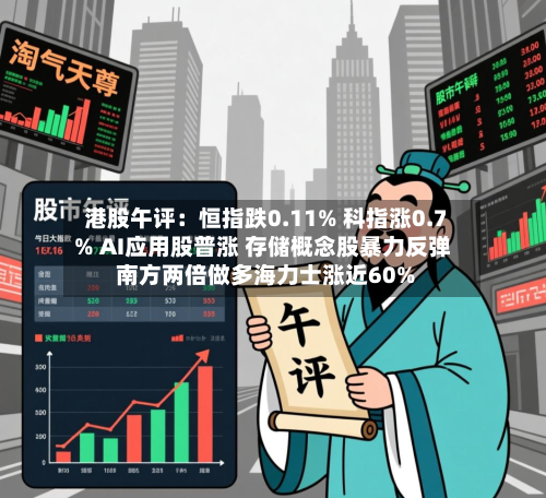 港股午评:恒指跌0.11% 科指涨0.7% AI应用股普涨 存储概念股暴力反弹 南方两倍做多海力士涨近60%-第2张图片