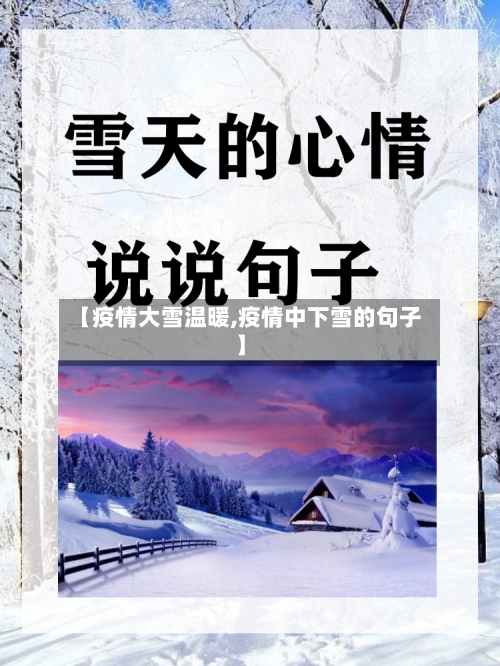 【疫情大雪温暖,疫情中下雪的句子】
