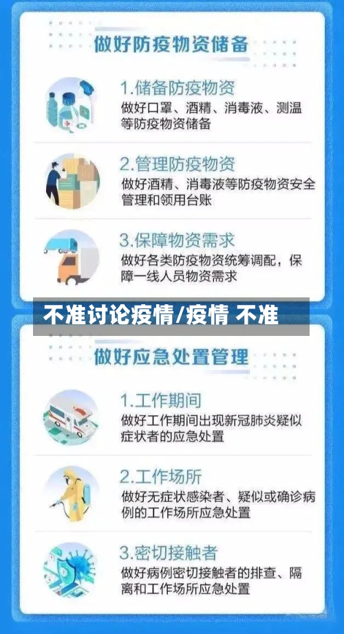 不准讨论疫情/疫情 不准