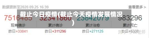 截止今日疫情(截止今天疫情发展情况)-第3张图片