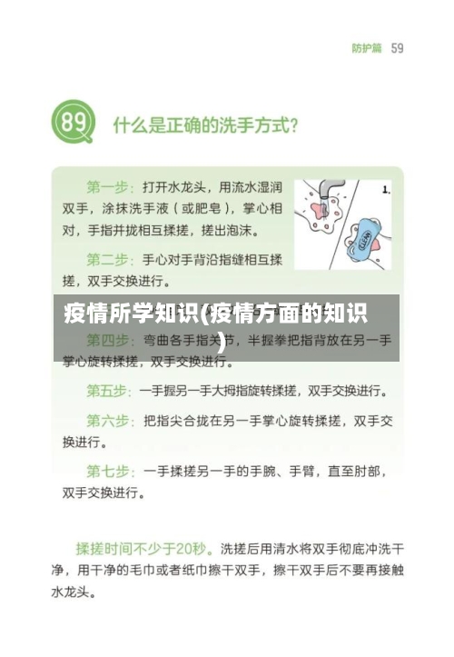 疫情所学知识(疫情方面的知识)