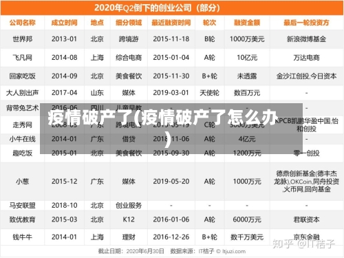 疫情破产了(疫情破产了怎么办)-第3张图片