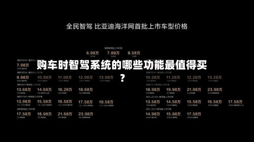 购车时智驾系统的哪些功能最值得买？-第3张图片
