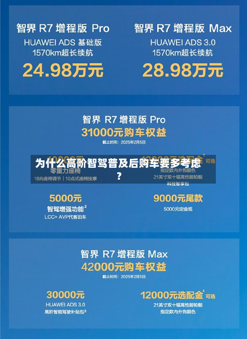 为什么高阶智驾普及后购车要多考虑？