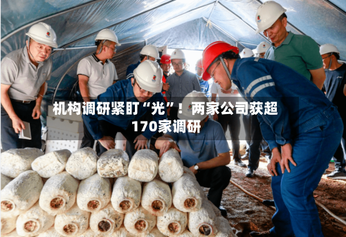 机构调研紧盯“光”！两家公司获超170家调研