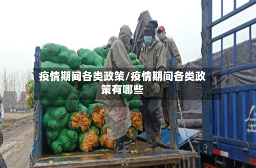 疫情期间各类政策/疫情期间各类政策有哪些-第2张图片