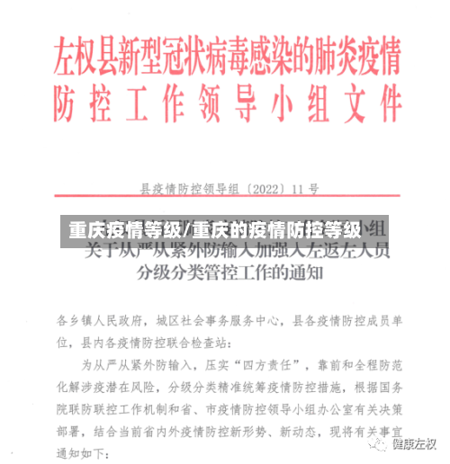 重庆疫情等级/重庆的疫情防控等级