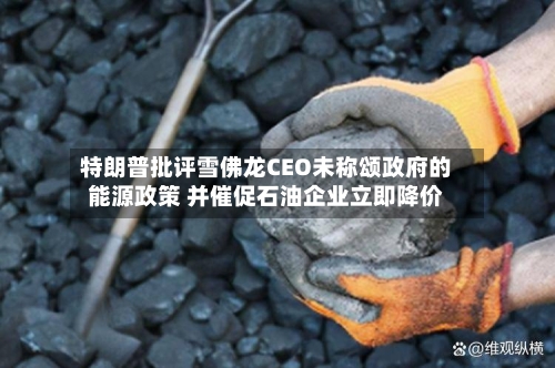 特朗普批评雪佛龙CEO未称颂政府的能源政策 并催促石油企业立即降价-第2张图片